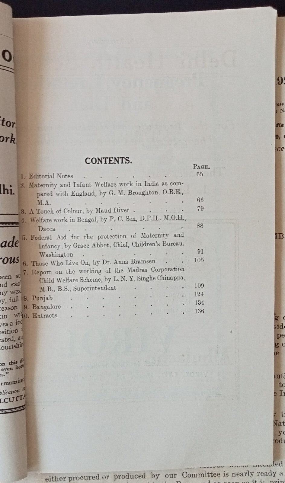 India Vicergal Lodge 1923 National Baby Week correspondence & literature