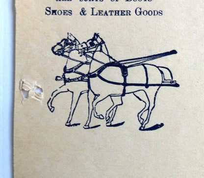 India 1935 illustrated letterhead SADDLES, HARNESS & BOOTS Cawnpore