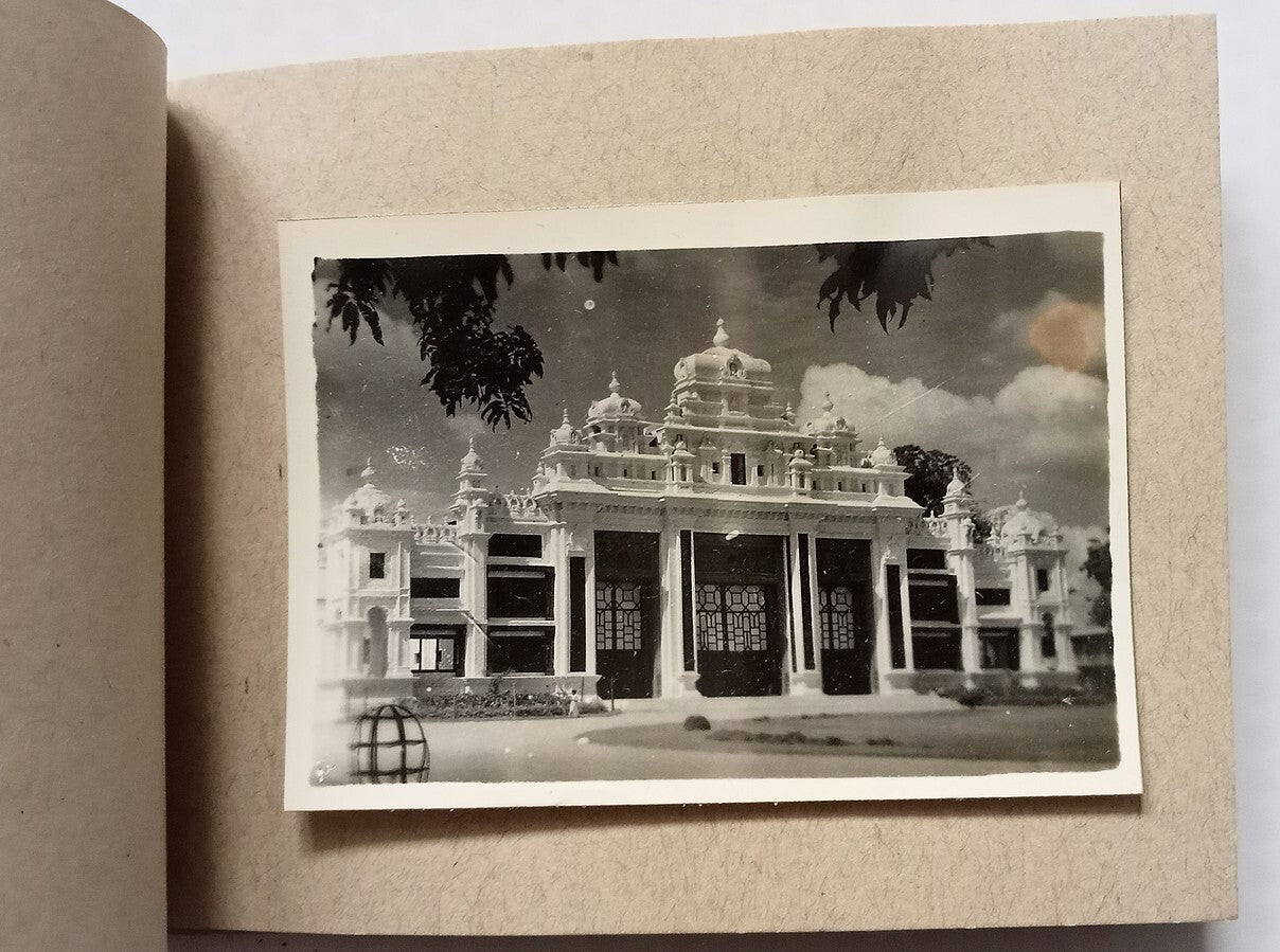 AOP India MYSORE vintage booklet with 9 small photographs