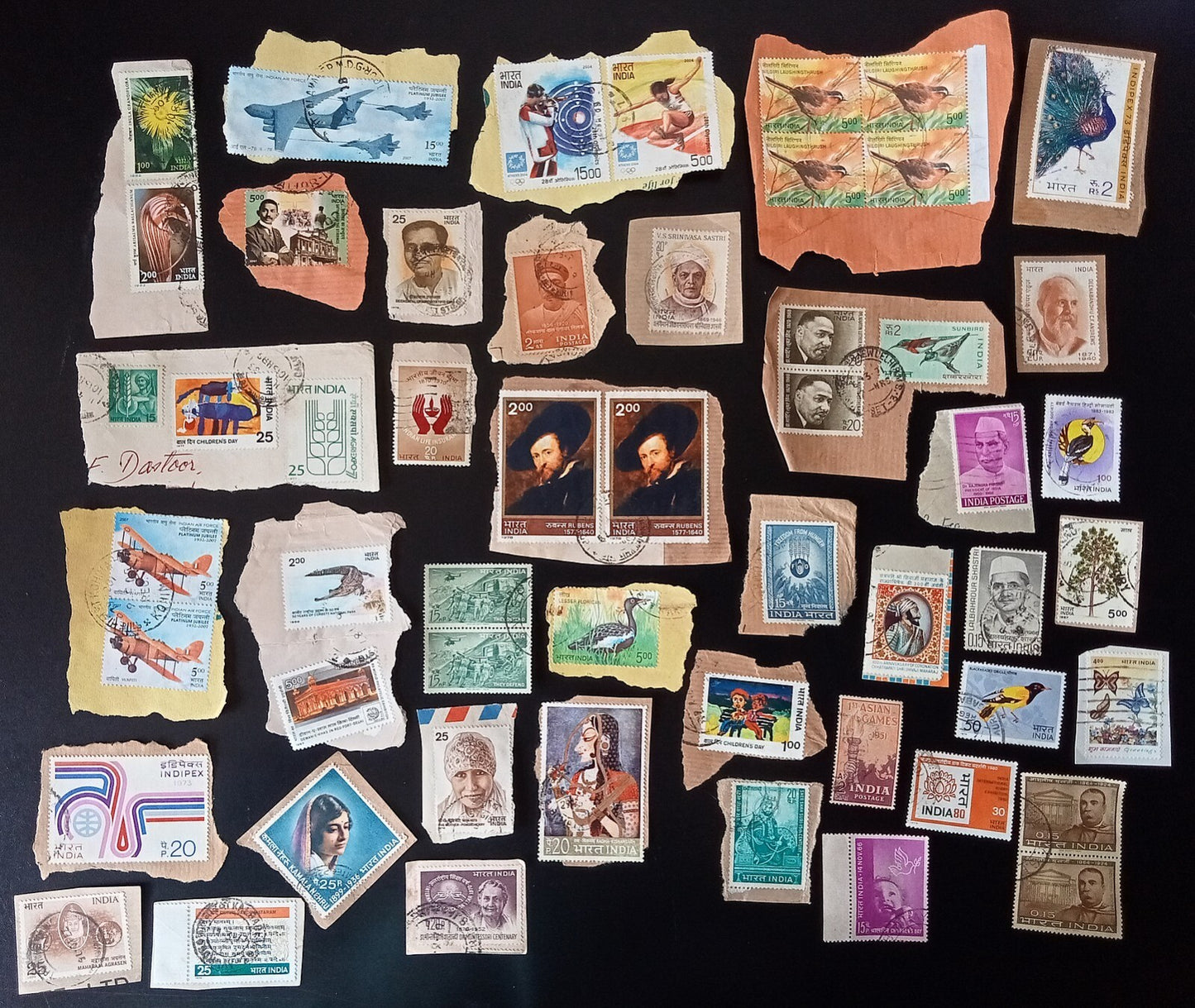 India unpicked on paper commemorative mix (200)