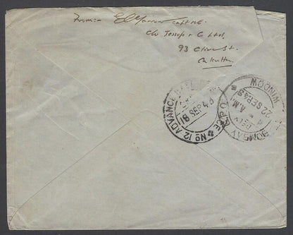 AOP India WW2 1945 On Active Service cover FPO 449 & Unit Censor F 204
