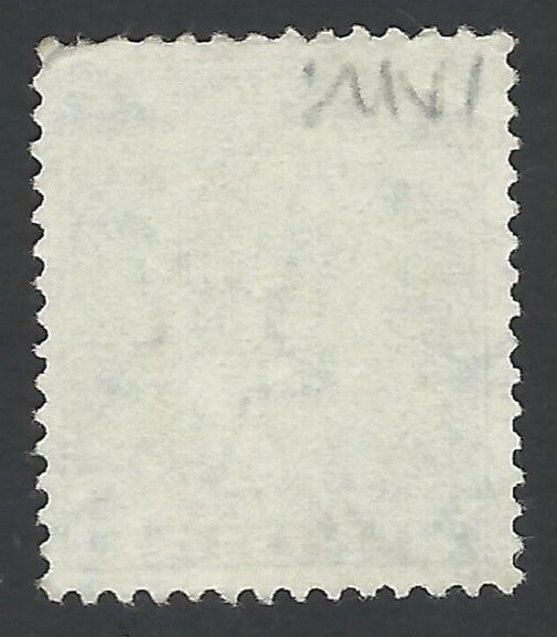 India 1949 9p green Trimurti watermark inverted used SG 311w