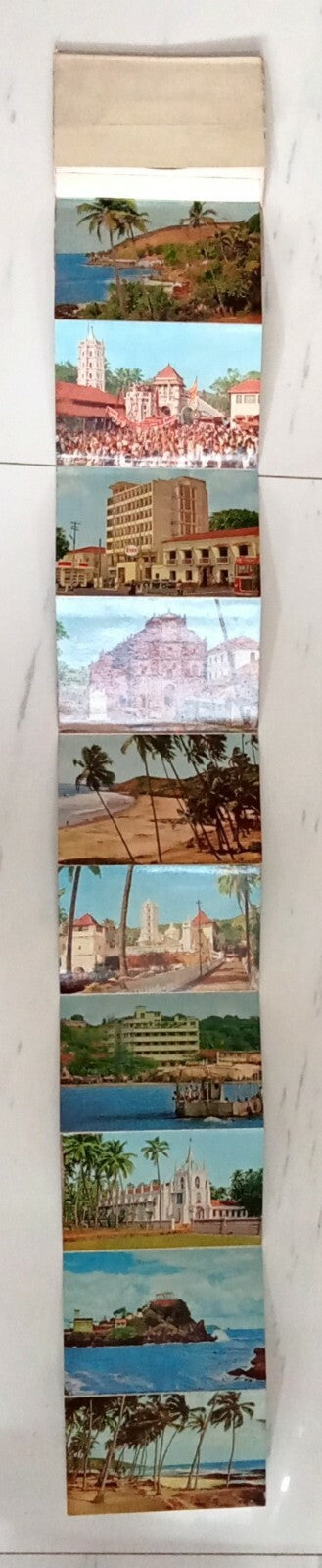 AOP India vintage 10 postcard folder SOUVENIR GOA