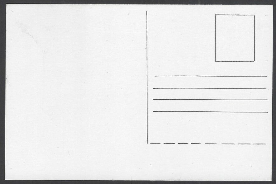 India Gandhi hand drawn postcard GANDHI