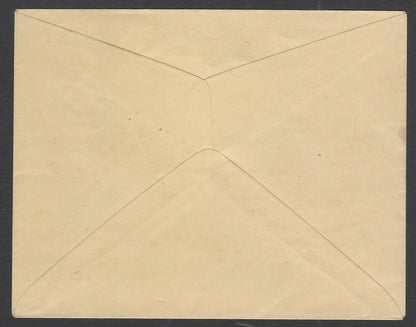 India King George VI  1 1/2a envelope ALBINO error very fine condition