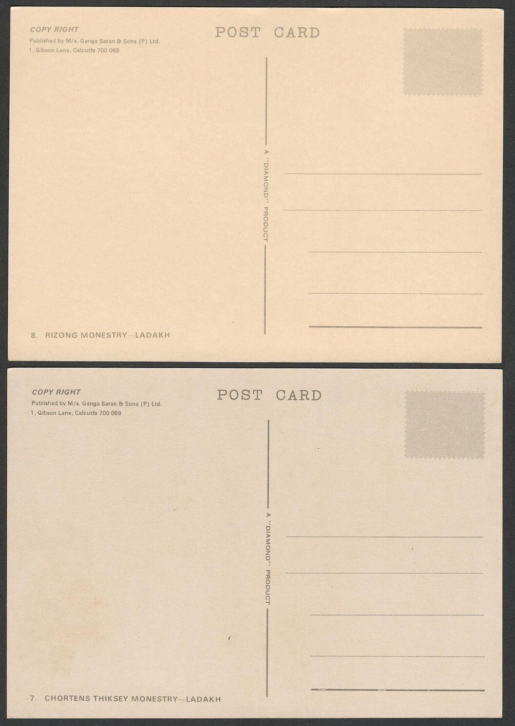 (AOP) Ladakh India Tibet vintage postcards (8)