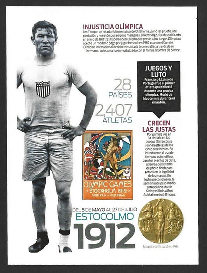India 2024 Olympics private STOCKHOLM 1912 maxi card