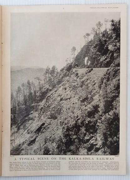 INDIAN PICTORAL EDUCATION 1929.30 Vol.1 No.4 Rivers, Simla Rail, Ceylon, Khyber