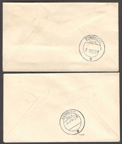 India Anna series - set of 12 plain FDCs