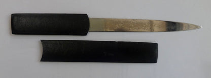 India 9” paper cutter with leather handle & sheath
