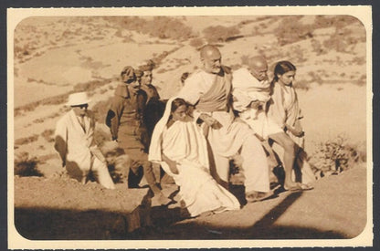 AOP India full back pictorial 50p Gandhi postal card GANDHI 