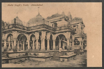 AOP India Huthi Singh's Tomb, Ahmedabad vintage postcard