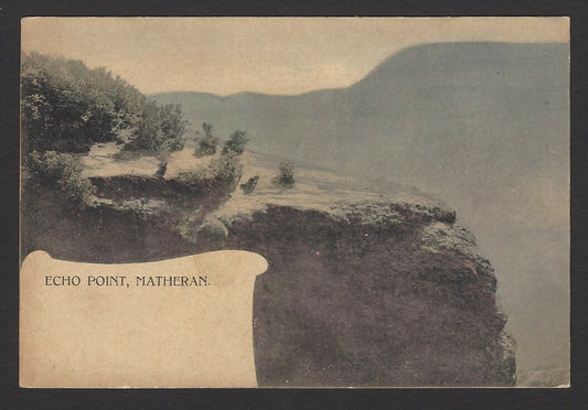 ECHO POINT, MATHERAN, India vintage UB colour postcard