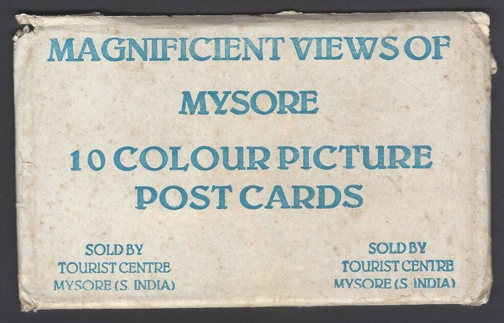 AOP India MYSORE packet of 10 vintage postcards MYSORE 