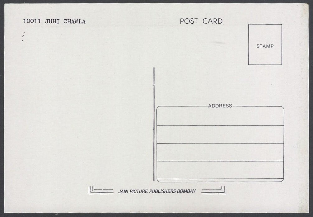 AOP India vintage Bollywood postcard JUHI CHAWLA