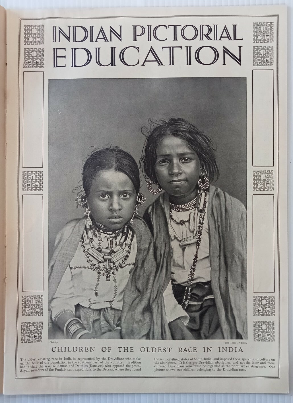 INDIAN PICTORAL EDUCATION 1929.30 Voll.1 No.2 Malabar Valan , Dasis, Chilum