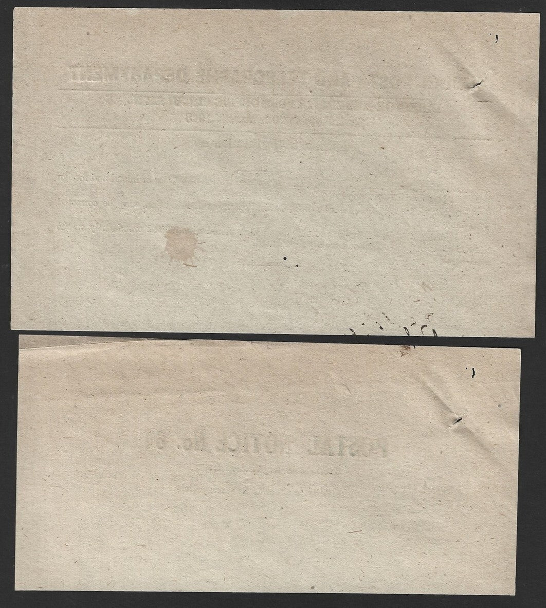 India POSTAL NOTICE #64 20 Mar 1948 Increase in Registration Fee + CIRCULAR #66