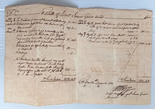 AOP India 1824 Supreme Court, Fort Williams, Calcutta document