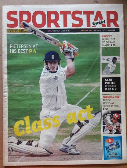 India Sportstar 2007-10 CRICKET cover issues 10” X 13” (5)