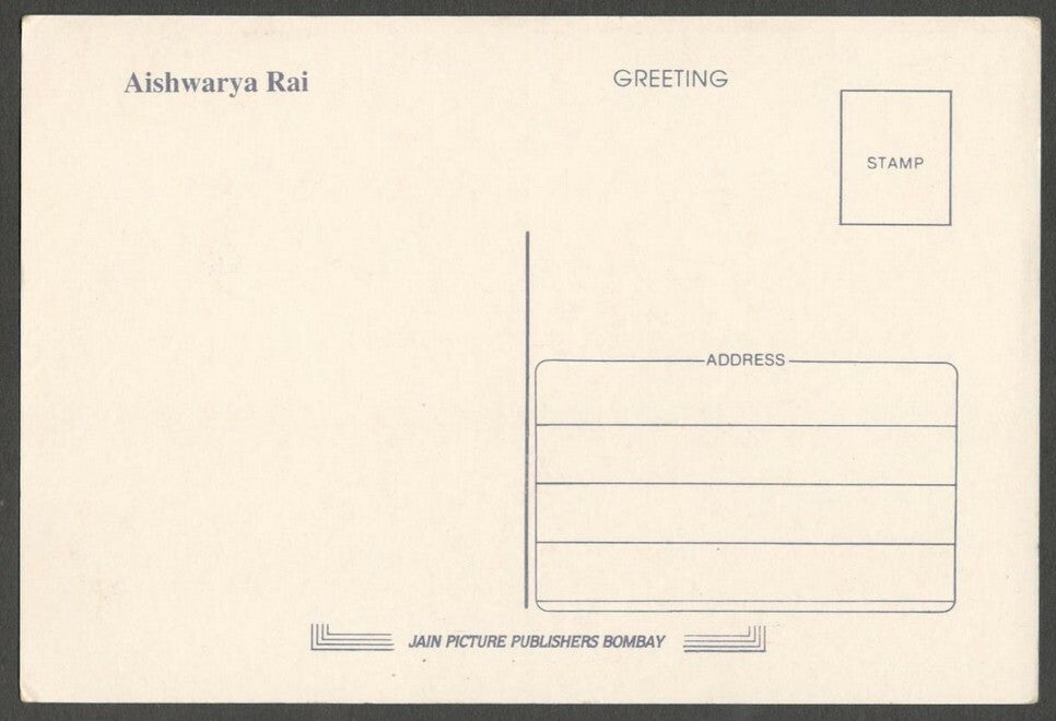 AOP India Bollywood postcard AISHWARYA RAI