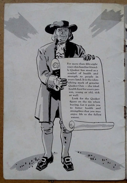 India 1930s Quaker Oats promotional booklet Cricket etc. SPORTS & YOUTH OF INDIA