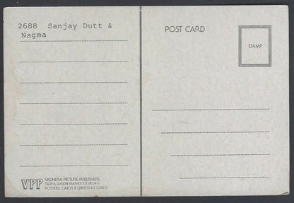 AOP India Bollywood SANJAY DUTT &  Heera Rajagopal vintage postcard