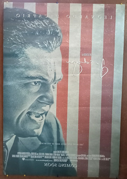 2011 J. Edgar 1 sheet India poster Leonardo DiCaprio