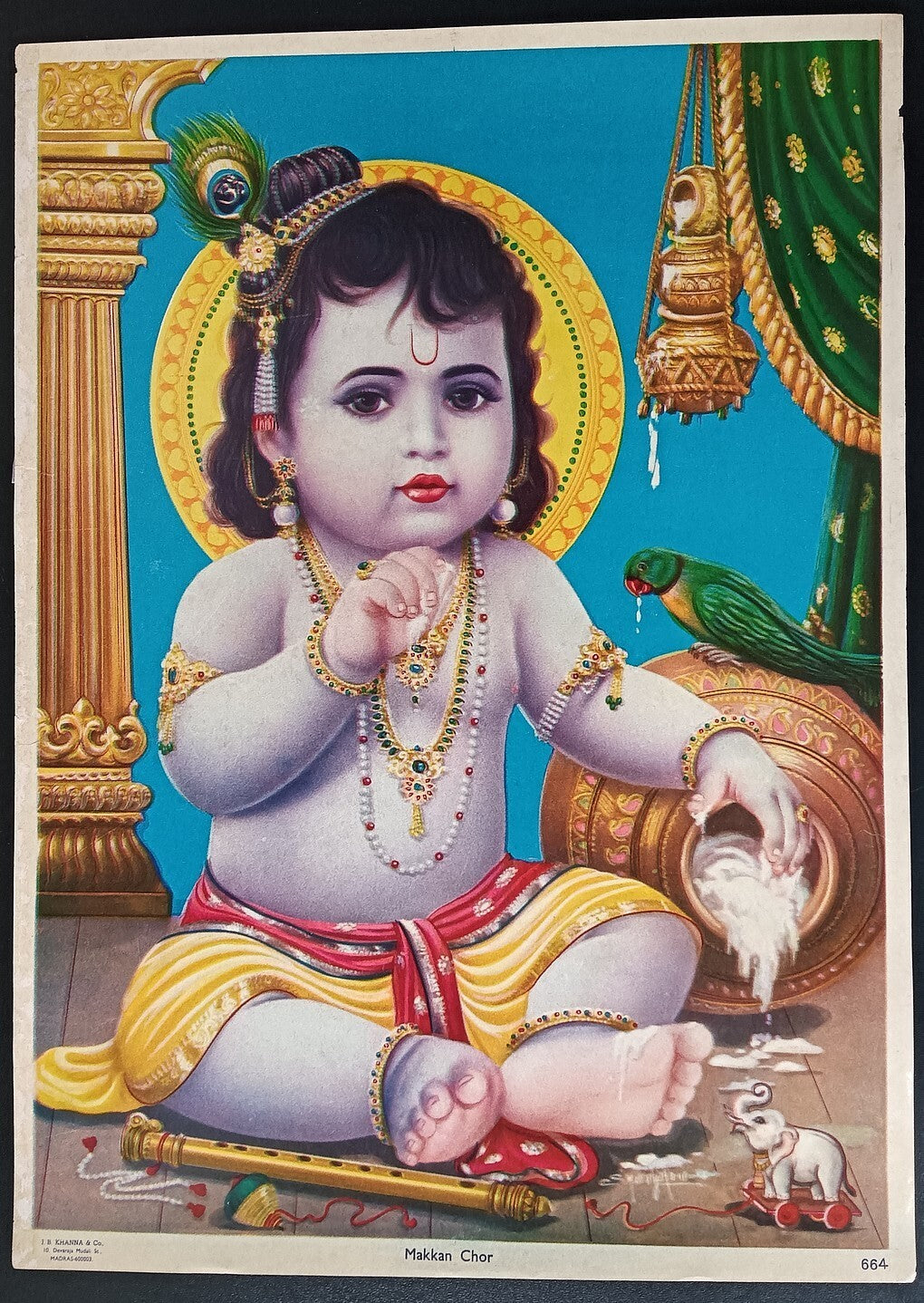 India vintage poster MAKKAN CHOR by J.B.Khsnna & Co. 9.5"x13.5" inches