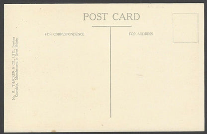 India BOMBAY vintage postcard Royal Yacht Club by Thacker & Co.