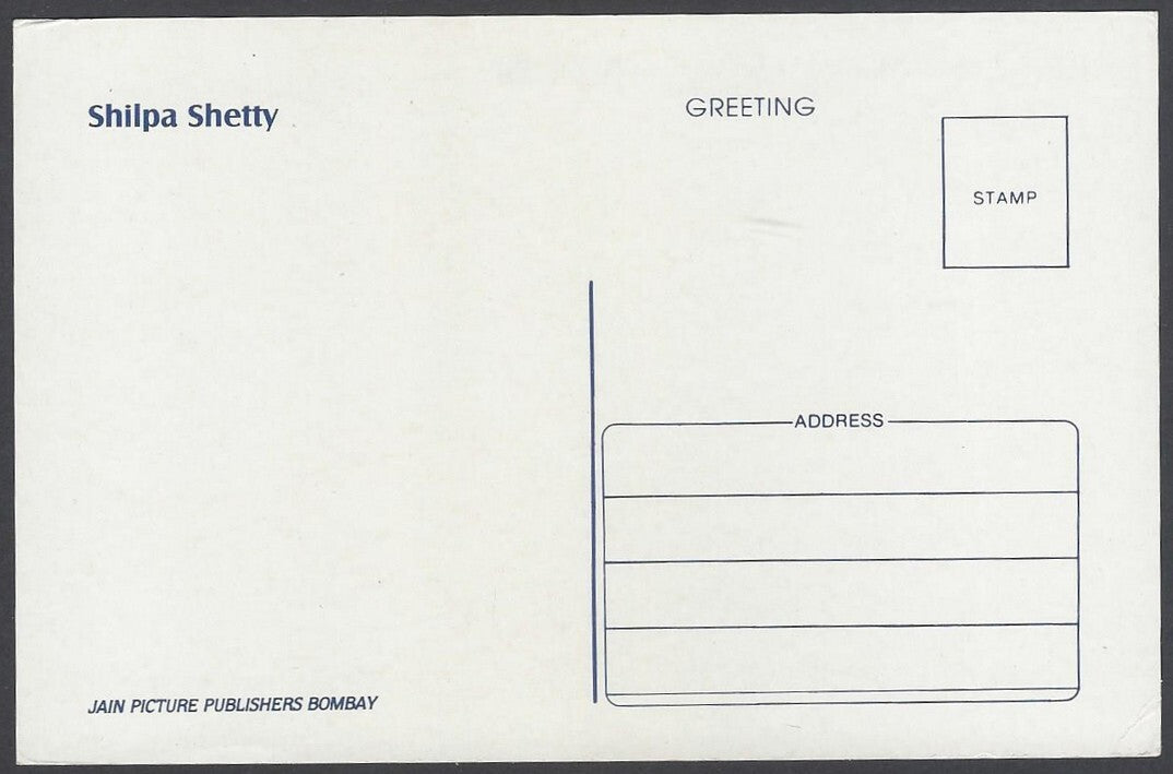 AOP India vintage Bollywood postcard SHILPA SHETTY