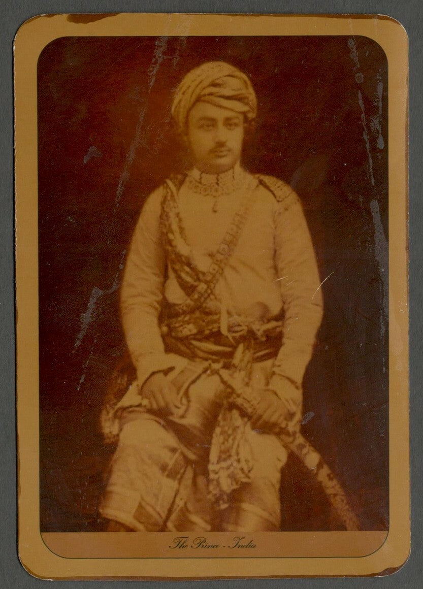 AOP India vintage look replica postcard The Prince of India