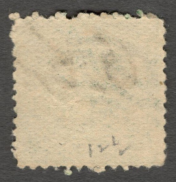 AOP India Hyderabad State Off 1909 1/2a blue green perf 12.5 used. SG UNLISTED