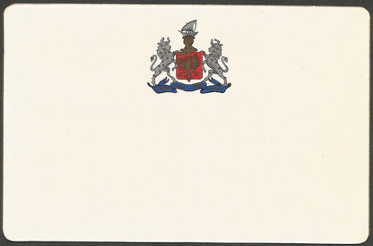 India Bhavnagar State 4.5" x 7" 1940s vintage view cards with State crests (5)