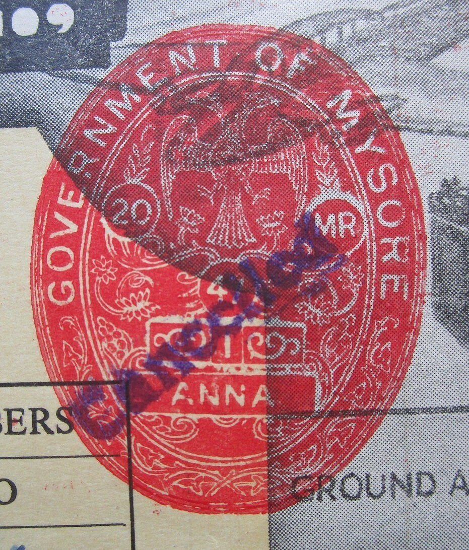 India 1947 (re-issued 1965) Mysore Electro Chemical Works share certificate zaz