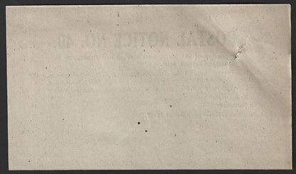 India POSTAL NOTICE #40 10 Nov 1947 Suspension Service to Palestine + CIRCULAR