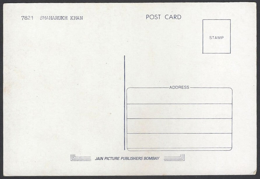 AOP India Bollywood vintage postcard - SHAH RUKH KHAN
