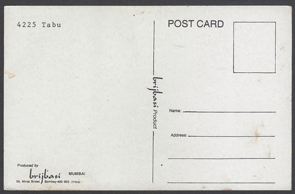 AOP India Bollywood vintage postcard TABU