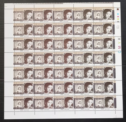India 2011 Legendary Heroines of India set of 6 sheets of 35 MNH