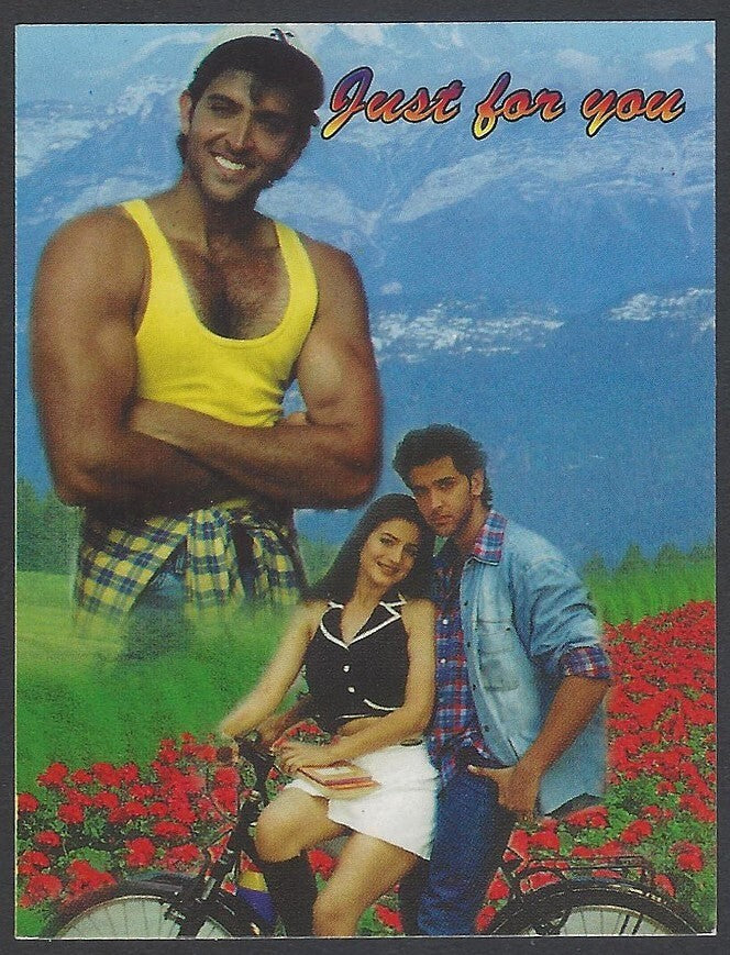 AOP2 India Bollywood 2001 Pocket Calendar - AMISHA PATEL & HRITHIK ROSHAN