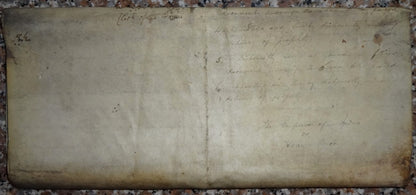 India 1906 parchment animal skin Court doc Charge of forging a promisory note Ӝ