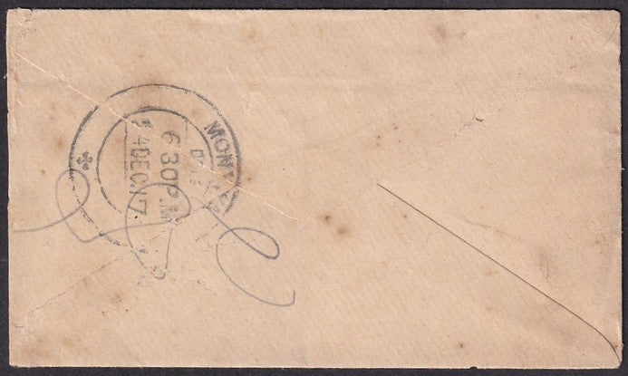 Burma KGV 1917 cover canc. TPO R-25 IN to India