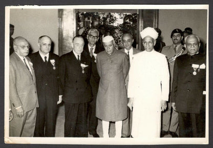 India vintage photograph PM Nehru & President Radhakrishnan