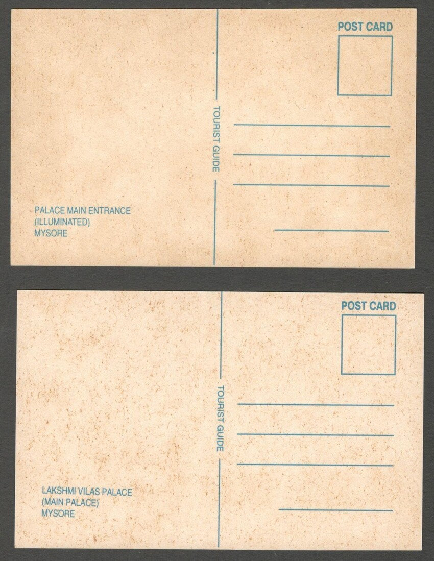 AOP India vintage set of 10 postcards MYSORE