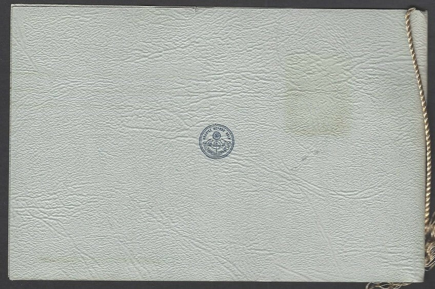 India 1951 Telegraph Centenary presentation folder used FD