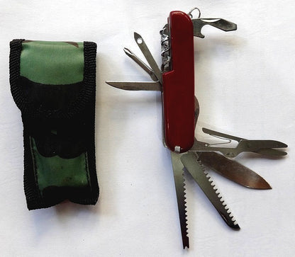 India Vintage 10 in 1 Swiss Knife