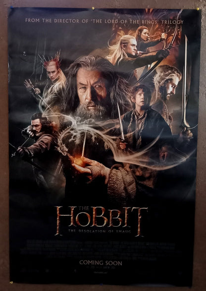2013 The Hobbit: The Desolation of Smaug 1 sheet India poster (2 side printed)