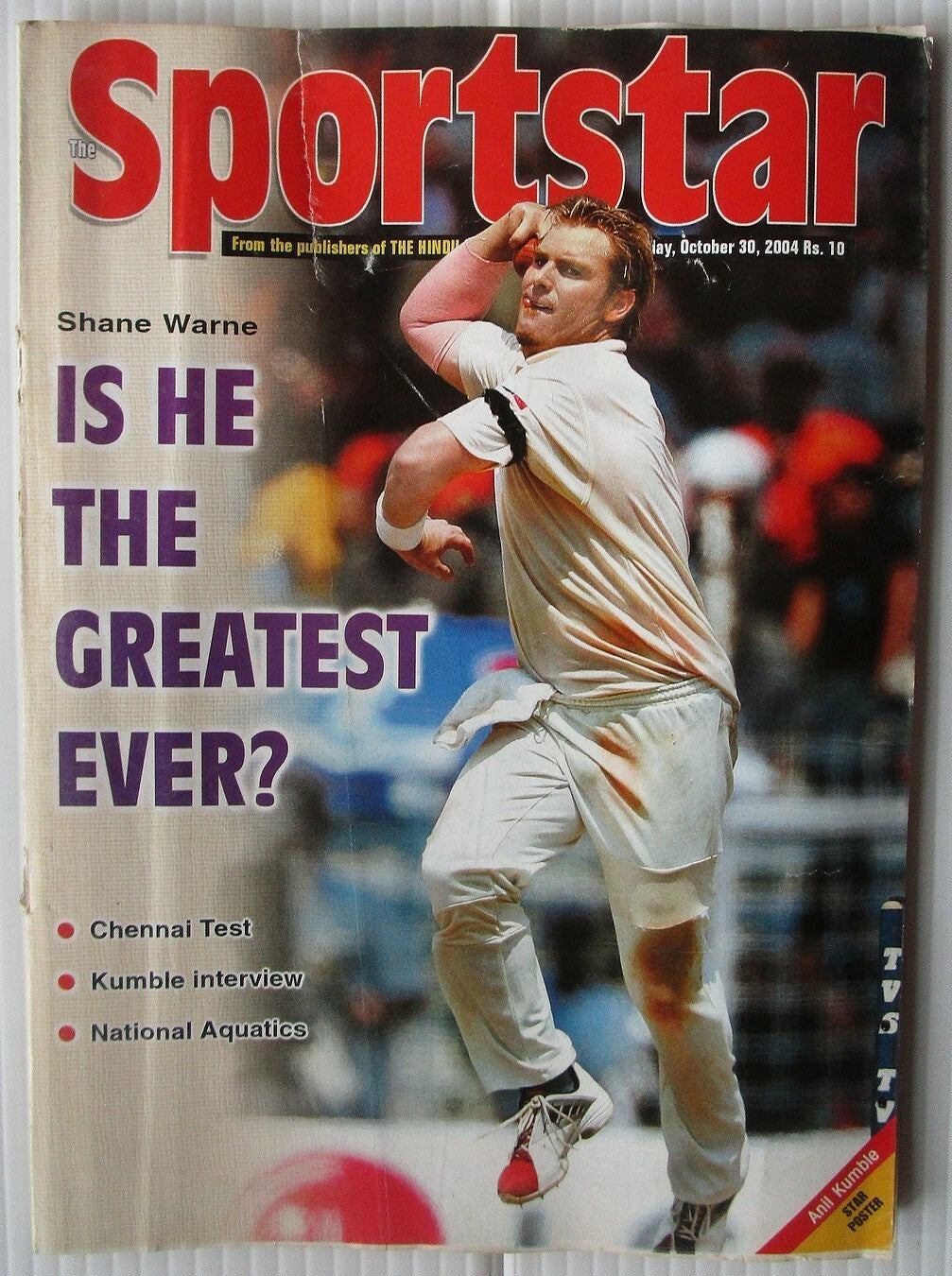 India Sports Star 2004 with much Cricket coverage (5 issues)
