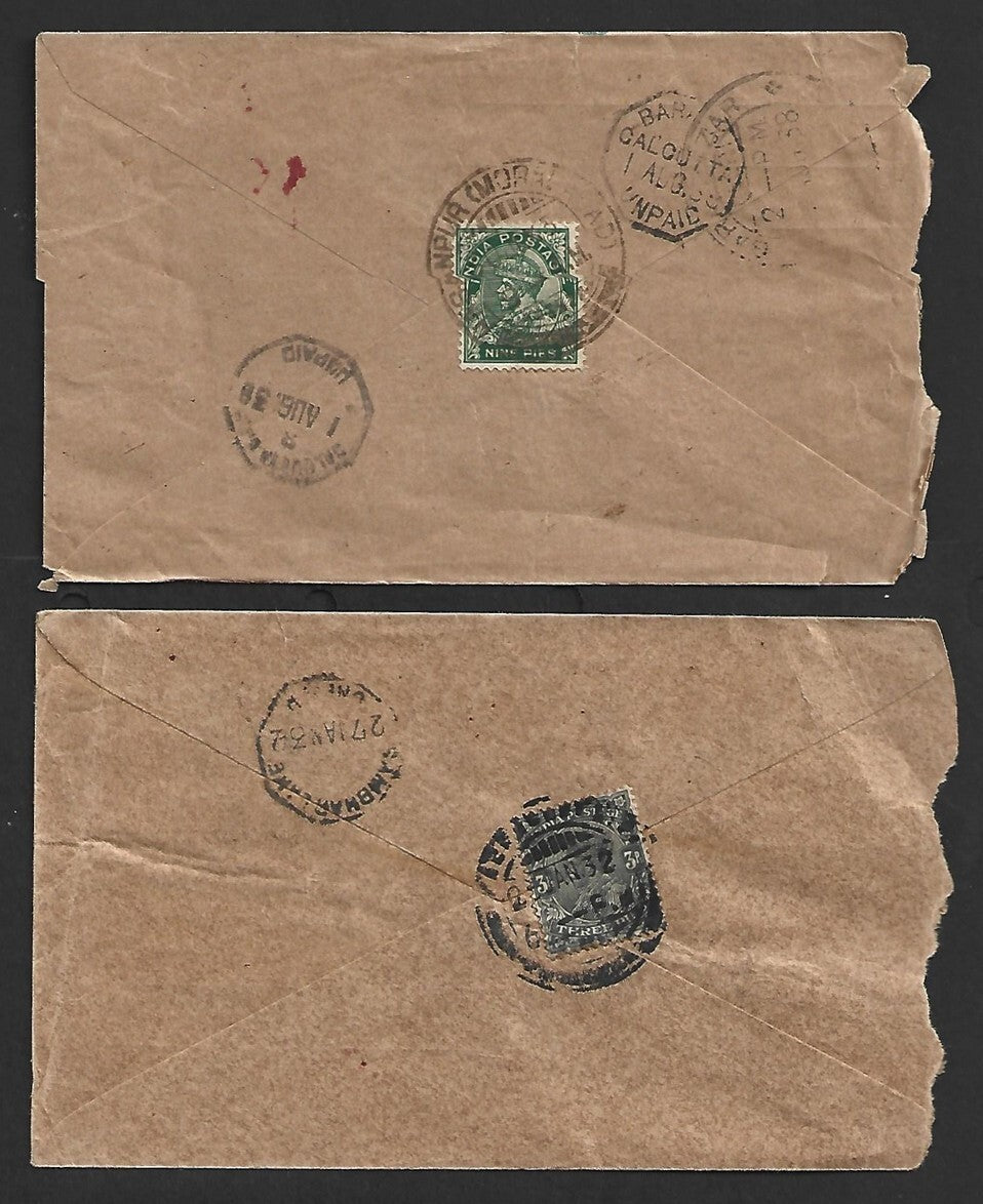 AOP India 1870s-1932 postage due covers (9)