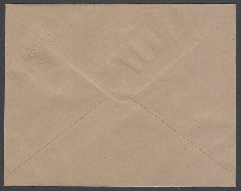 AOP India Hyderabad State 1944 1a4p green envelope unused HG #B25