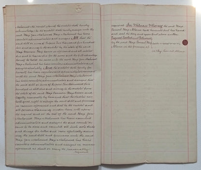 AOP India QV Queen Victoria 1868 Special Adhesive 25R on 1916 indenture 6 pgs